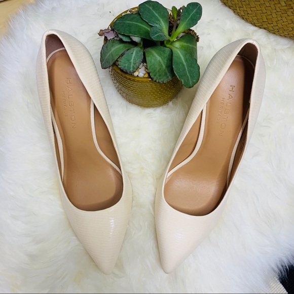 NEW Halston Heritage - Claudia Leather Pumps 7 - Picture 6 of 16